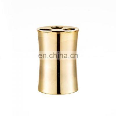 Gold Color Stainless Steel Gold Surface Toothbrush Holder photo-2