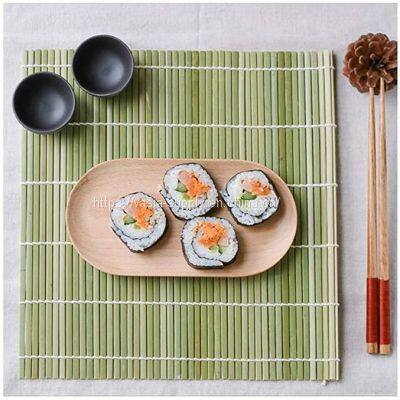 Factory Wholesale 24*24cm Sushi Rolling Mat Bamboo Mat for Making Sushi Rolls