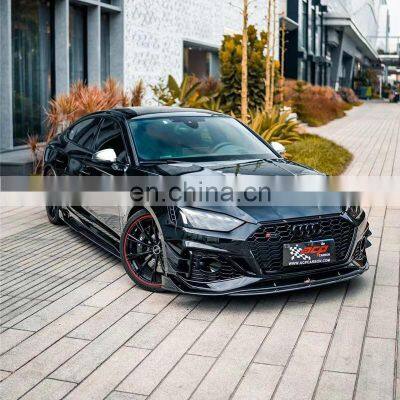 Runde Dry Carbon Fiber Kit For 20-22 Audi RS5 B9.5 Upgrade ACP Style Perfect Fitment Body Kit Front Lip Rear Lip Side Skirts