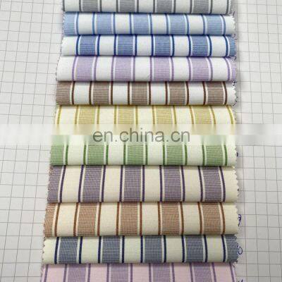 Garment Industry Shirts Yarn Dyed Stripe Polyestercotton Fabric Clothing photo-3