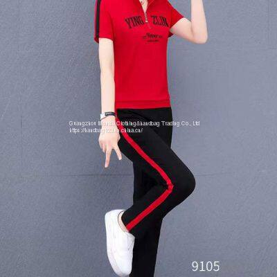 Monisa Sports Leisure Suit With Short Sleeves and Long Trousers photo-5