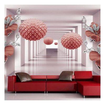 Luxury Flower Mosaic Pattern Designs Wallpaper Murals, Wall Mural 3D Flower Wall Paper For Home Decor Drop Ship photo-5