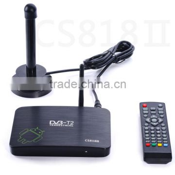 CS818II DVB-T2 AMLogic8726 Dual Core Android 4.2.2 1G 8G WiFi Bluetooth dual core mx android smart tv box