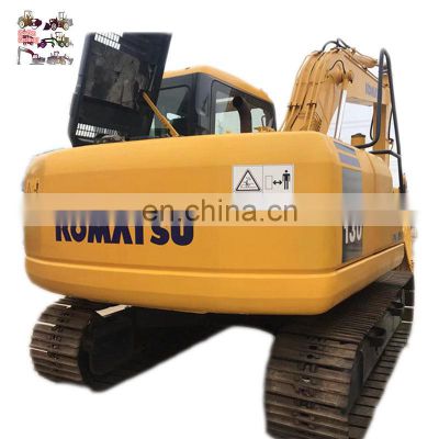 Japan used Midi crawler excavator Komatsu PC130 13 ton digger price low on sale in Shanghai China