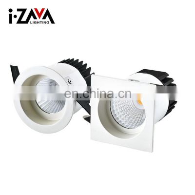 new Anti Glare Aluminum Ip44 Recessed Mounting 10w 12w Cob modern led spot lighting