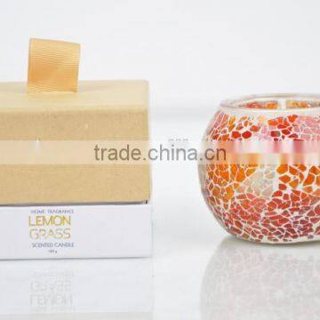 120g Scented Candle Mosaic Candle Jar ,Home Decorative Wax Candle Jar SA-2005