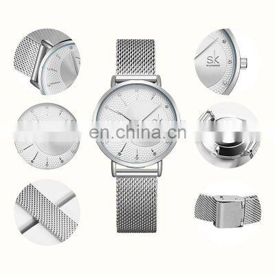 SHENGKE SK Quartz Watches K0093L Women Steel Mesh Watch Luxury Ladies Watch Japan Quartz photo-3