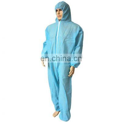 Disposable elastic wrist Coveralls with Hood for Adults, Breathable Fluid-resistant White Overall Suit