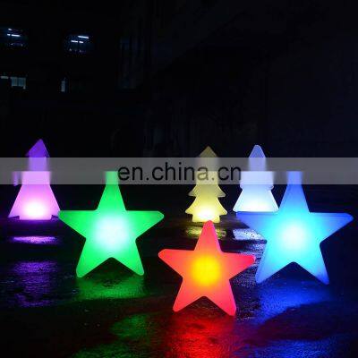 led Christmas decorative tree branch/rechargeable Christmas holiday PE plastic led tree star snow garden solar decoration lights