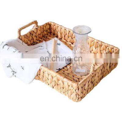 Vietnam Natural Water Hyacinth Serving Tray Decorative tray, coffee tray, fruit tray Wholesale