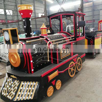 Amusement Park Ride Kids Electric Tourist Battery Powered Mini Trackless Train for Sale