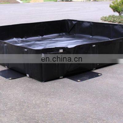 China Manufacture Industry Standard Collapsible L-Bracket PVC Oil Spill Containment Berms 3' x 5' x 12\ photo-4