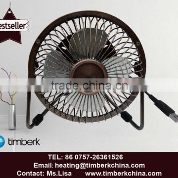 promotional mini fan bronzed color