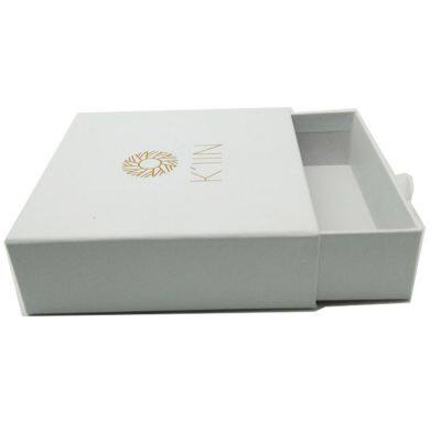 White Luxury Drawer Open Style Gift Packaging Paper Gift Box