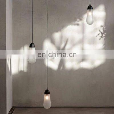 Hot Selling Linear Lasso Glass Lampshade Chandelier Lamp Modern Luxury Home Decor Ring Living Room Pendant Light photo-4