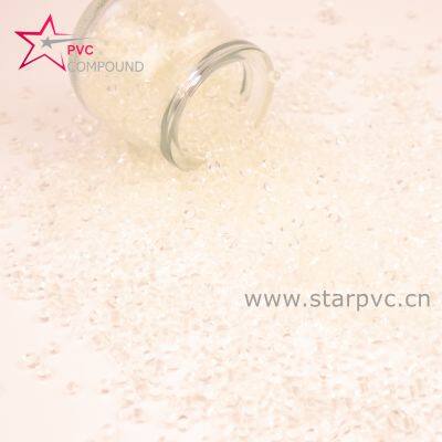 Transaprent PVC compound for slipper shoe sole