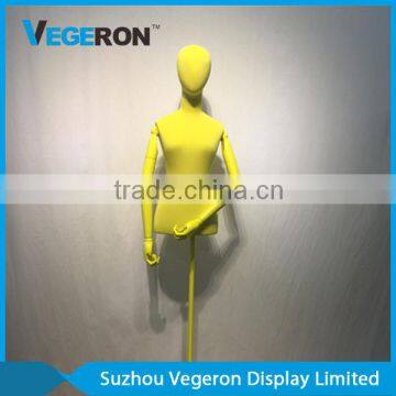 High Quality Fiberglass Mannequin Torso With Wood Arms