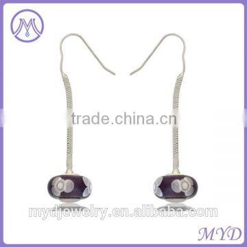 Cheap Murano Lampwork Glass Bead Dangling Earring Made in Shenzhen photo-4