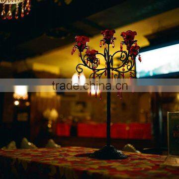Wrought iron candle holders