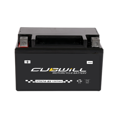 Factory Activated Lead Acid Non-Spillable YTX7A-BS Rechargeable AGM Motorcycle Scooter Battery 12V 7Ah