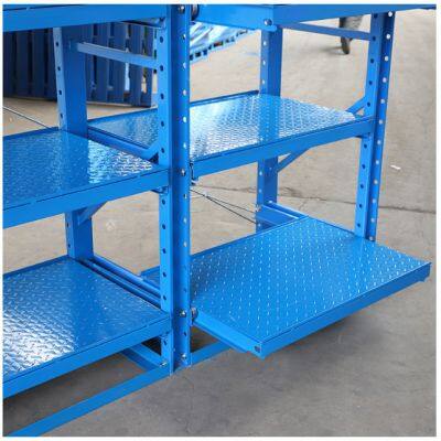 Heavy Duty Factory Mold Drawer Racking Heavy Mold Rack Mold Storage Rack Roll out Rack