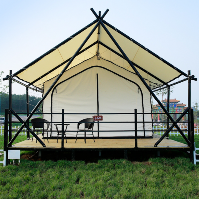 Glamping Tent with Stargazing Window & Blackout Fabric for Luxury Camping