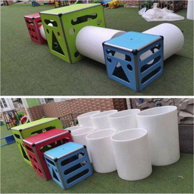 Kindergarten Climbing Frame, Children's Sensory Integration Balance Beam, Outdoor Square Box, Game Roller, and Outdoor Climbing Ladder photo-2