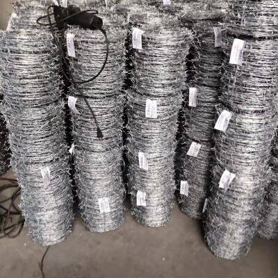 Plastic Barbed Wire Galvanized Decorative Barbed Wire Fencing With ISO9001 Certificate