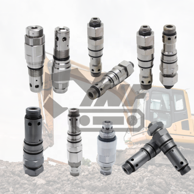 Pour Komatsu, pour les excavateurs Volvo, soupape de détente, moteur de déplacement, boîte de vitesses finale, soupape de commande, caractéristique de sécurité pour les machines de construction