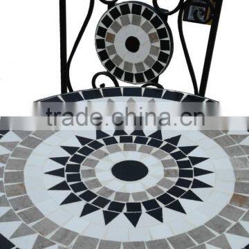 3PC Mosaic Bistro Dining Set Outdoor Furniture photo-3