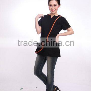 B10372 Beautician Stylish Uniform for Hair Salon