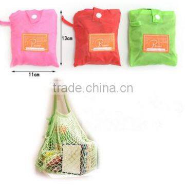 Travel Beach Toys Receive Bag Folding Shopping Basketball Orange Mesh Bag