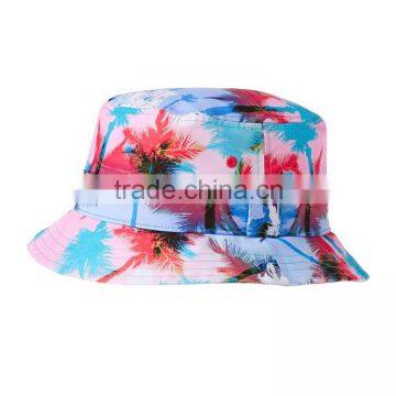 Colorful Funny Flat Top Custom Printed Bucket Hat photo-2
