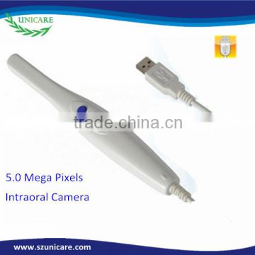 USB 5.0 mega pixels high resolution intraoral camera portable video dental endoscope