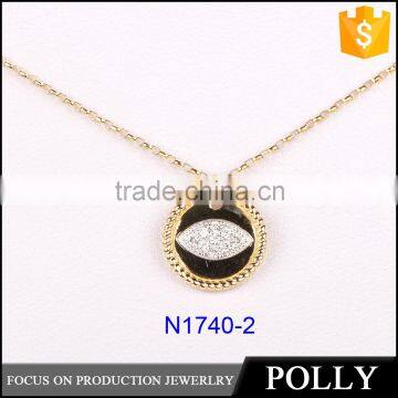 2015 Newest Arrival Latest Design Saudi Gold Jewelry Necklace photo-2
