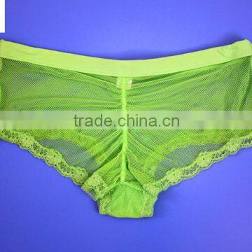 High Quality Soft Young Girls Underwear Lace Sexy Mesh Panty photo-2