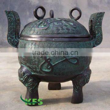 Bronze decent censer sculpture