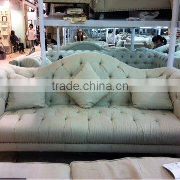 Contemporary Sofa French Style Linen Fabric Sofas Price Supplier photo-3