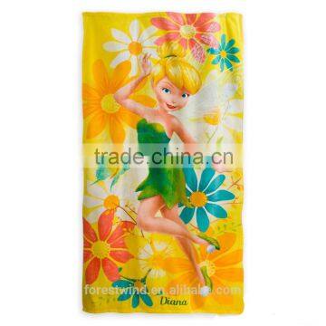 Cheap Wholesale Full Color Printed Stock Velour Beach Towel