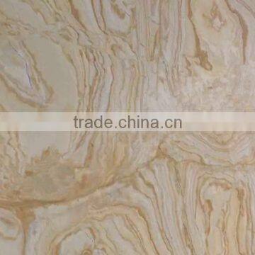 Colourful Clouds Gold Chinese Marble Floor Covering Tiles, Wall Tiles