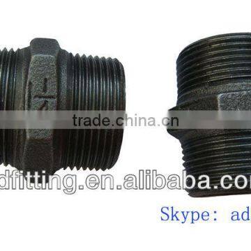 280 China Nipple malleable iron cast black pipe fitting ISO 9001//Manufacturer