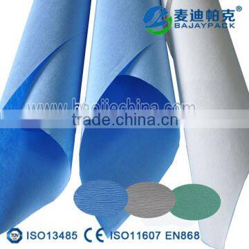 Medical disposable Sterilization crepe paper with different colour