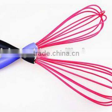 Hot Sale Colorful Silicone Whisk With PP Handle Silicone Kitchen Utensils for Blending, Whisking, Beating & Stirring photo-4