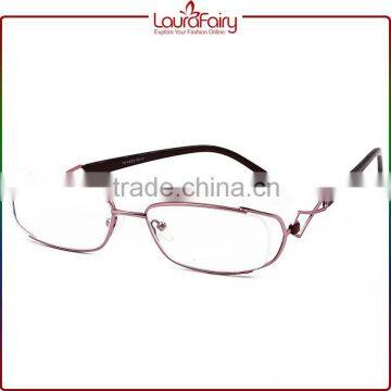 Laura Fairy 2016 Latest Pink Metal Frame Acetate Optical Eyeglass Frames For Women                        
                                                Quality Choice