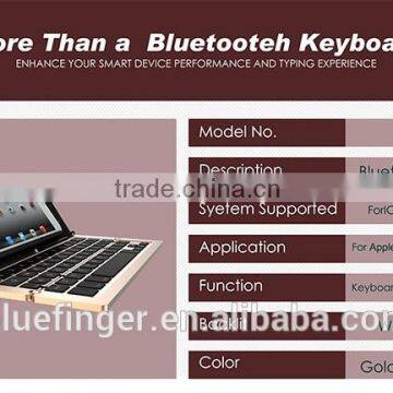 Dongguan Manufacturer Durable Foldable Bluetooth 3.0 Keyboard Aluminum Alloy for IPad,iPhone,smart Phones and Tablets With View