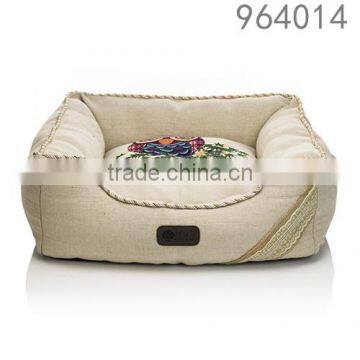 Fashion styles washable clear warm funny White linen animal model pet bed for dog of Rosey Form