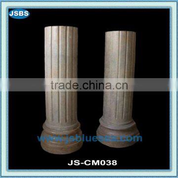 Carved Stone Round Prop Pillar