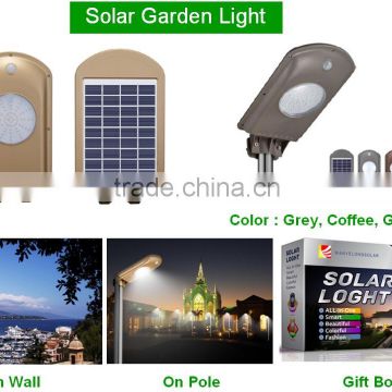 2015 Promotion LED All In One Solar gift Lighting , Motion Sensor Solar Garden Lighting