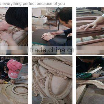 Simple Design Office Vision Panel Glass Wood Door Pictures photo-5