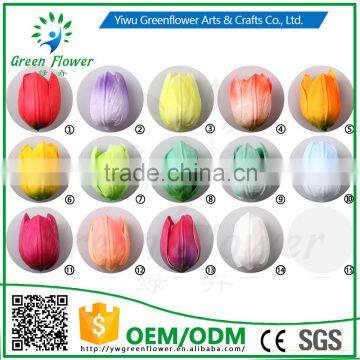 2016 Wholesale MulticolorLuxury Latex PU Artificial Flowers Paris Tulip Head Real Touch Bouquet Wedding Bridal Decor photo-6